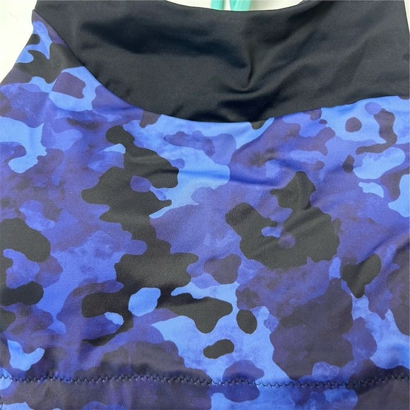 Athleta Women's Camo High Neck Bikini Top Size S Multicolor Athletic NWT - Picture 5 of 11